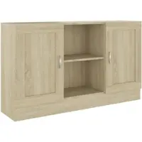 Helloshop26 - Sideboard Kommode Kommode Schrank Aufbewahrungseinheit Organizer Küche Wohnzimmer Wohnzimmer Sonoma 120 x 305 x 70 cm 02_0031491