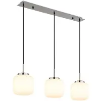 Globo Lighting LED Pendelleuchte KLADORA, Glas, champagnerfarben, H 130 cm