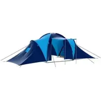 Furnicato Campingzelt Familienzelt Dunkelblau Blau 570 X 385 X 170 Cm