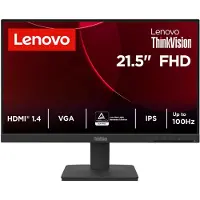 Lenovo ThinkVision S22-4e Monitor, 54,6 cm (21.5"), 1920 x 1080 Pixel, Full HD, LED, 6 ms, Schwarz