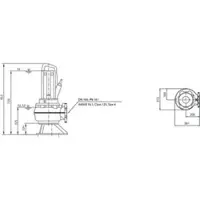 Wilo Abwassertauchmotorpumpe Rexa PRO-V10- 426A/40T035X540/O, 3,45 kW, 400 V, DN100
