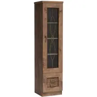 Masseno VITRINE UDINE 190 / 46 cm in Eichefarben