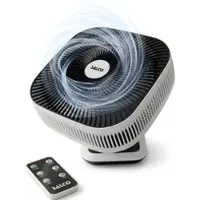 Salco Tischventilator "SST-261", weiß (weiß, schwarz), B:37,5cm H:43,5cm T:28,5cm, Ventilatoren, Tischventilator, 8 Geschwindigkeiten, 80-Oszillation & Neigung, Timer, Fernbedienung, Topseller