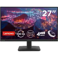 Lenovo L27-4e Monitor, 68,6 cm (27"), 1920 x 1080 Pixel, Full HD, LCD, 6 ms, Schwarz