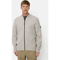 Camel active Strickjacke mit Bomberkragen in Grau | Gr.: L