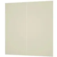 Duschparadies 240 x 210cm Duschrückwand Duschrückwände Wandverkleidung Premium Aluverbundplatte 3mm Fliesenersatz Elfenbeinweiß 2 Stück Zusammenbau