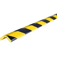 Knuffi Schutzprofil Typ W Flex, PW-3100, selbstklebend, 5m Länge, schwarz / gelb, 26 x 26mm, Eckenschutz
