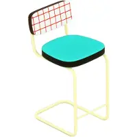 Seletti Superstool roter Gitterbarhocker