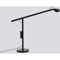 HAY LED Schreibtischlampe Fifty-Fifty, dimmbar, schwarz, für Arbeitszimmer / Büro, Aluminium, Design, LED Tischlampe