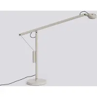 HAY LED Schreibtischlampe Fifty-Fifty, dimmbar, alu / grau / zink, für Arbeitszimmer / Büro, Aluminium, Design, LED Tischlampe