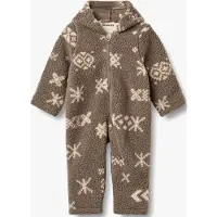 Wheat Allo Fleece-Overall, Dry Wood Jaquard, 80