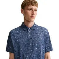 Nike Golf Polo Dri-Fit Par Micro Print, navy/weiss