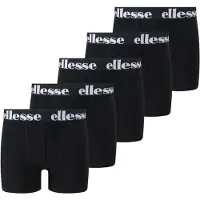 Ellesse Boxershorts "Boxershort EMARIO Jungen Shorts 5P 5er Pack", Jungen, Gr. 158-164, schwarz, Obermaterial: 95% Polyester PES. 5% Elasthan EL., Unterhosen Boxershorts