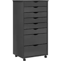 Helloshop26 - Rollbarer Kleiderschrank mit geräumigen Schubladen 53 x 39 x 103 cm praktische Aufbewahrungsmöglichkeit fürs 02_0047167