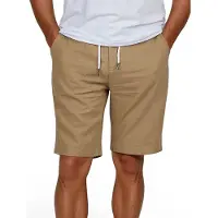 Riverso Leinen Shorts Herren Sommer Regular Fit RIVOliver - Clay Beige - 4XL