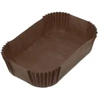 Monouso - Kraftpapier für Heißluftfritteusen Braun 150g 13,8x8,9x3,5cm (50 Stück)