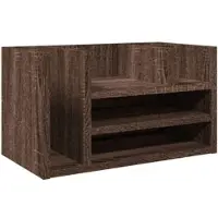 Helloshop26 - Büroschrank-Organizer Holzwerkstoff braune Eiche
