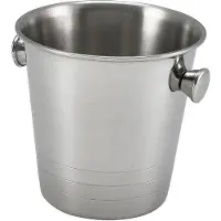 Genware Mini-eiseimer Aus Edelstahl 10 Cm