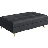 S-Style Möbel HOCKER Lorine Mikrofaser Anthrazit