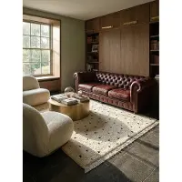 KADIMA DESIGN Shaggy-Teppich Pflegeleicht Creme 140x200 cm - ATRIO