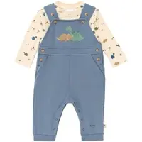 BORNINO HOME Wild Nature 2-tlg. Set Latzhose mit Shirt, blau | natur, 86