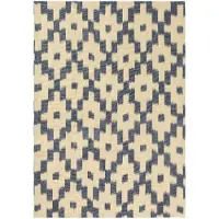 Ferm Living Geschirrtuch Ikat Ink Blue/Off-White – 70 x 50 cm