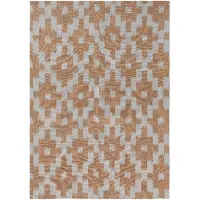 Ferm Living Geschirrtuch Ikat Mist Blue/Terracotta - 70 x 50 cm