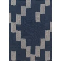 Ferm Living Geschirrtuch Ikat Ink Blue/Parchment - 70 x 50 cm