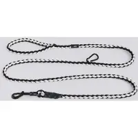 HAY - Dogs Leash Braided Adjustable - M/L - Black/White