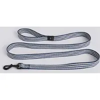 HAY - Dogs Leash-Flat - M/L - Blue and white stripe