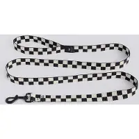 HAY - Dogs Leash Flat Check - M/L - Black/White