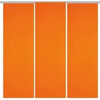 Arsvita 3er Pack Schiebegardine Blickdicht Alessia orange