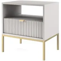 Masseno NACHTTISCH STELLARE 54/56/39 cm Grau