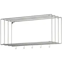 Möbel Kraft Hängegarderobe Navazzo , silber , Metall , Maße (cm): B: 73 H: 38 T: 26.0