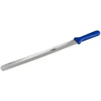 Thermohauser Bäckermesser (Stahl), beidseitiger Wellen- und Flachschliff, blauer Kunststoffgriff, Klinge 36 cm