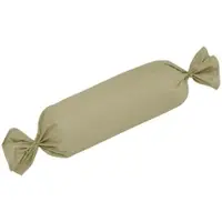 TRAUMSCHLAF Uni Mako-Satin Kissenbezüge Nackenrollenbezug 15x40 cm | cappucino - braun