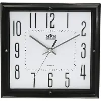 MPM -Quality Wanduhr Leiden 295 mm Kunststoff Weiß/Schwarz
