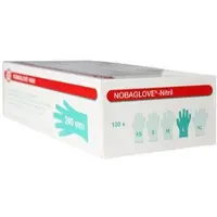 NOBAMED Noba Nobaglove Nitril classic Einmalhandschuhe blau L 100 Stück St