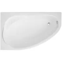 Badland Eckbadewanne Badewanne Marea LINKS 150x100 mit Acrylschürze, Füßen und Ablaufgarnitur GRATIS