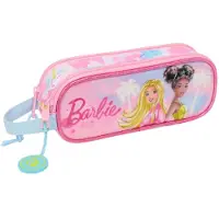 Barbie Doppel-Federmäppchen Painterly, Rosa/Hellblau