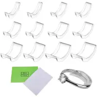 OEM Allecto – 14-teiliges Set zur Größenanpassung von Ringen – Ringgrößenversteller – Inklusive Poliertuch – Transparent – Geeignet für Damen und Herren – Ideal für…