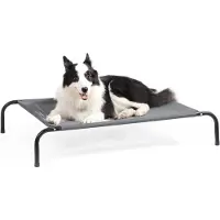 Bedsure Erhöhtes Hundebett Outdoor Grau Größe M 105x80x20 cm