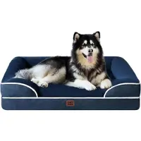Sonstiges Orthopädisches Hundebett XXL 132x104cm Memory Foam Hundekorb Waschbar Wasserdicht Rutschfest Marineblau
