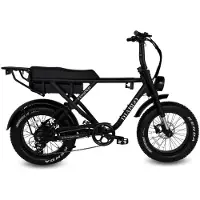 Diablo Cooper - E-Fatbike - 20 Zoll - 250W Motor - 100 km Reichweite - 7-Gang - Hydraulische Scheibenbremsen - 720Wh Akku - Vollfederung - Schwarz