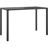 vidaXL Garten-Esstisch Anthrazit 110x54x70 cm Stahl