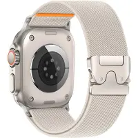 StarTech.com Nylonarmband für Smartwatch - Geflochten - Elastisch - Waschbar - Verstellbar - 38/40/41/42 mm - Starlight