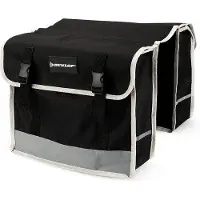 Unyqoos 4-in-1 Doppel-Fahrradtasche, 26 L (15 L/Seite), je Tasche 36 x 30 x 12 cm, wasserdichtes 600D-Polyester für Gepäckträger