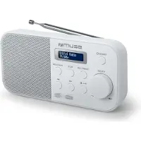 Muse M-109 DBW, Tragbar, DAB+, FM, PLL, 87,5 - 108 MHz, 174.928 - 239.2 MHz, Automatischer Suchlauf, Automatische Speicherung, LCD