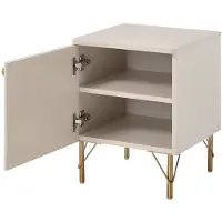 Vente-unique Nachttisch Alobara Beige Goldfarben 40 cm