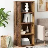 vidaXL Highboard Eichenholz 45 x 41 x 124 cm Holzwerkstoff